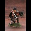 Kotobukiya Attack On Titan Levi Ackerman Anime Figure Battle Damaged Bloody Battle Kneeling Pose Collectible Statue Anime Figure