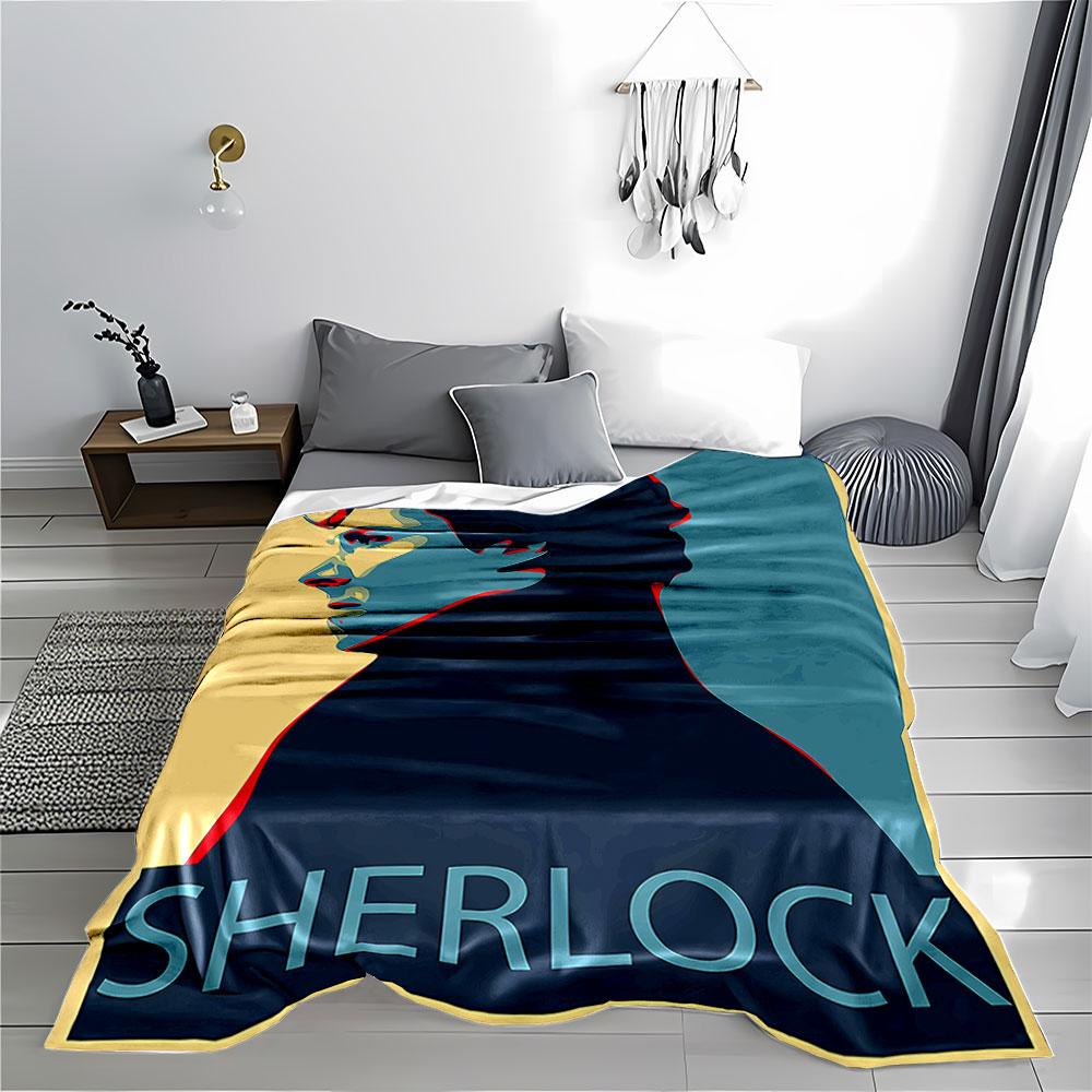 Sherlock Pop Art Blanket for All Seasons Blanket Lunch Break Throw Gift