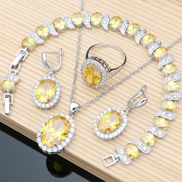 Purple Gem Amethyst 925 Silver Jewelry Sets Earrings Rings Accessories Women Wdding Monkey Necklace Set