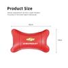 Car Seat Neck Headrest Cushioning Carbon Leather Soft Pillow For Chevrolet Corvette Montana TrailBlazer Silverado Traverse Cruze