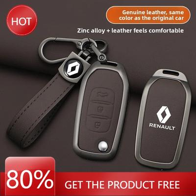 Hub Caps Car Key Case Cover Shell Accessory For Renault Kwid 2023 Kadjar Captur Megane Sandero Stepway Logan Clio 5 2022 Arkana 