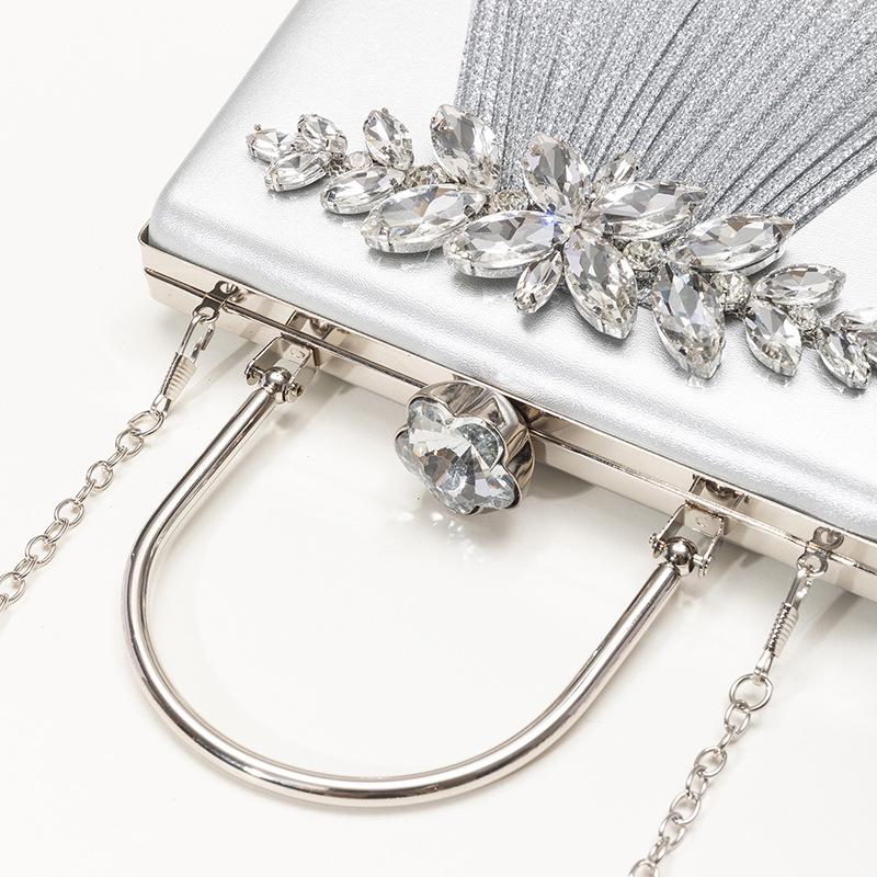 European Retro Spring Princess Evening Handbag - Trendy Chain Shoulder Bag for Parties & Banquets