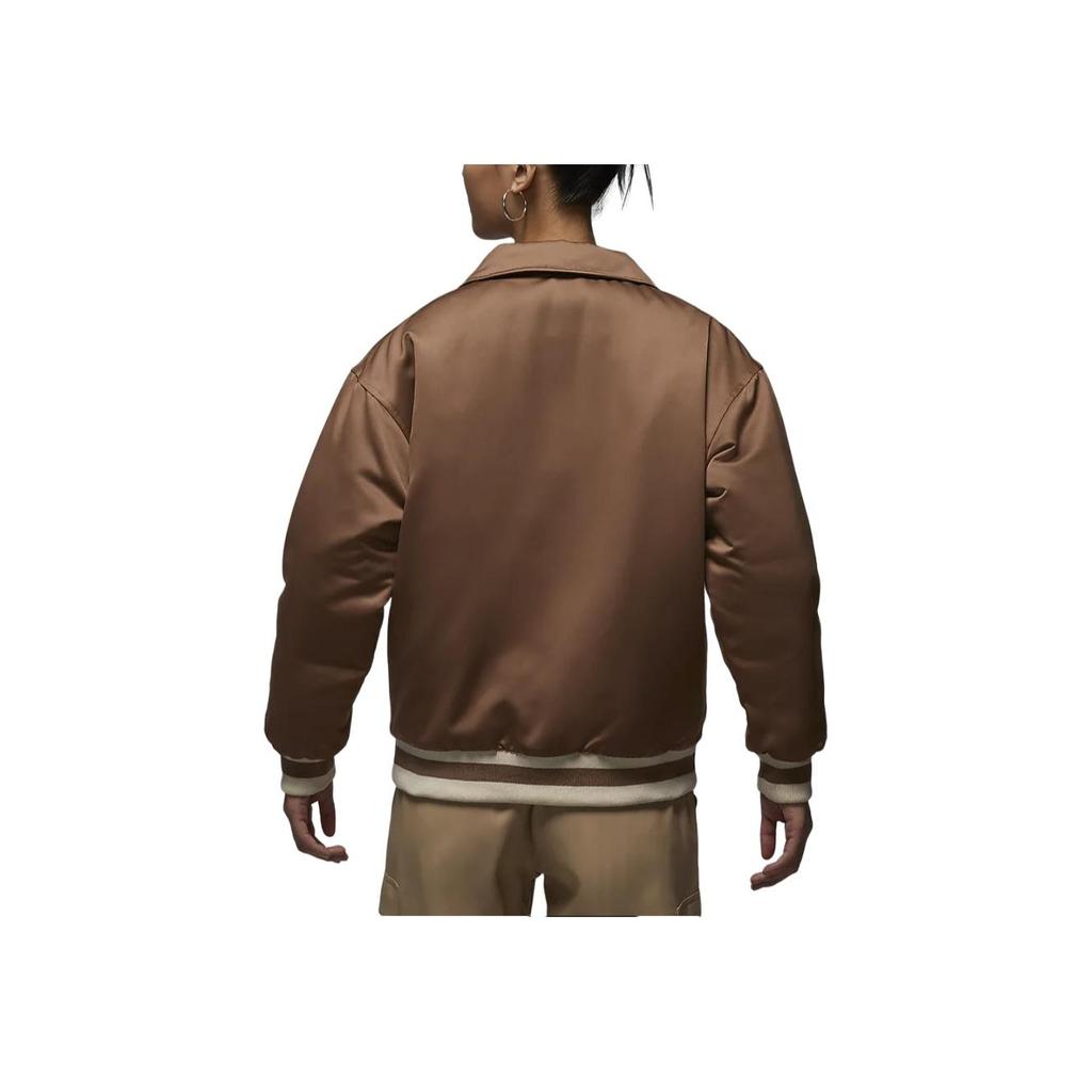 Jordan Weit geschnittene Langarmjacke Damenjacken Antikbraun Legendär-Hellbraun FV7138-223