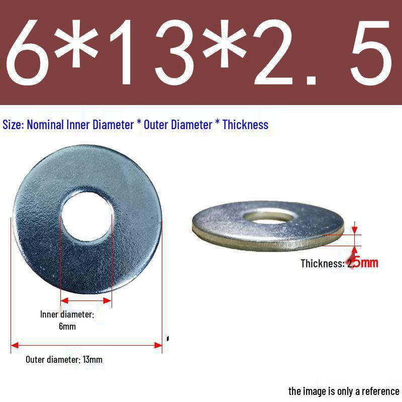 Galvanized Flat Metal Washer Spacer M3-M60
