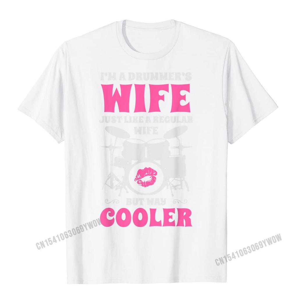 Im A Drummers Wife Legrační ženy Bubeník Drumset Drumset Tričko Unisex Pohodlné Unisex tričko Grafika Bavlněné topy a trička Cool