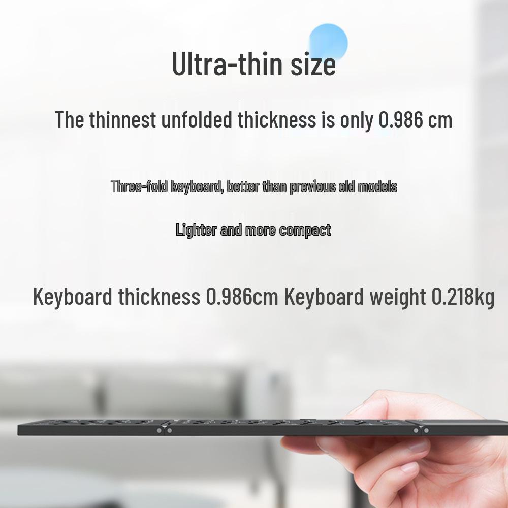 Hot Sale: B089T Foldable Bluetooth Keyboard with Touchpad for Multi-System Devices