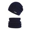 Winter Knit Beanie and Neck Warmer Set Warm Slouchy Hat Scarf for Men Women Cold Weather
