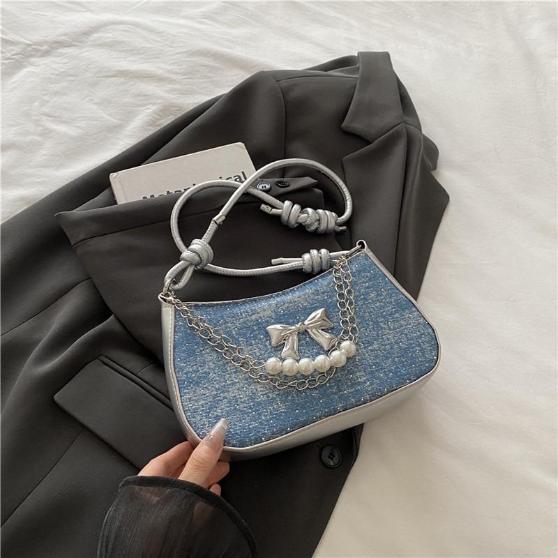 Underarm bag female design sense niche summer new fashion now popular bow shoulder messenger bag