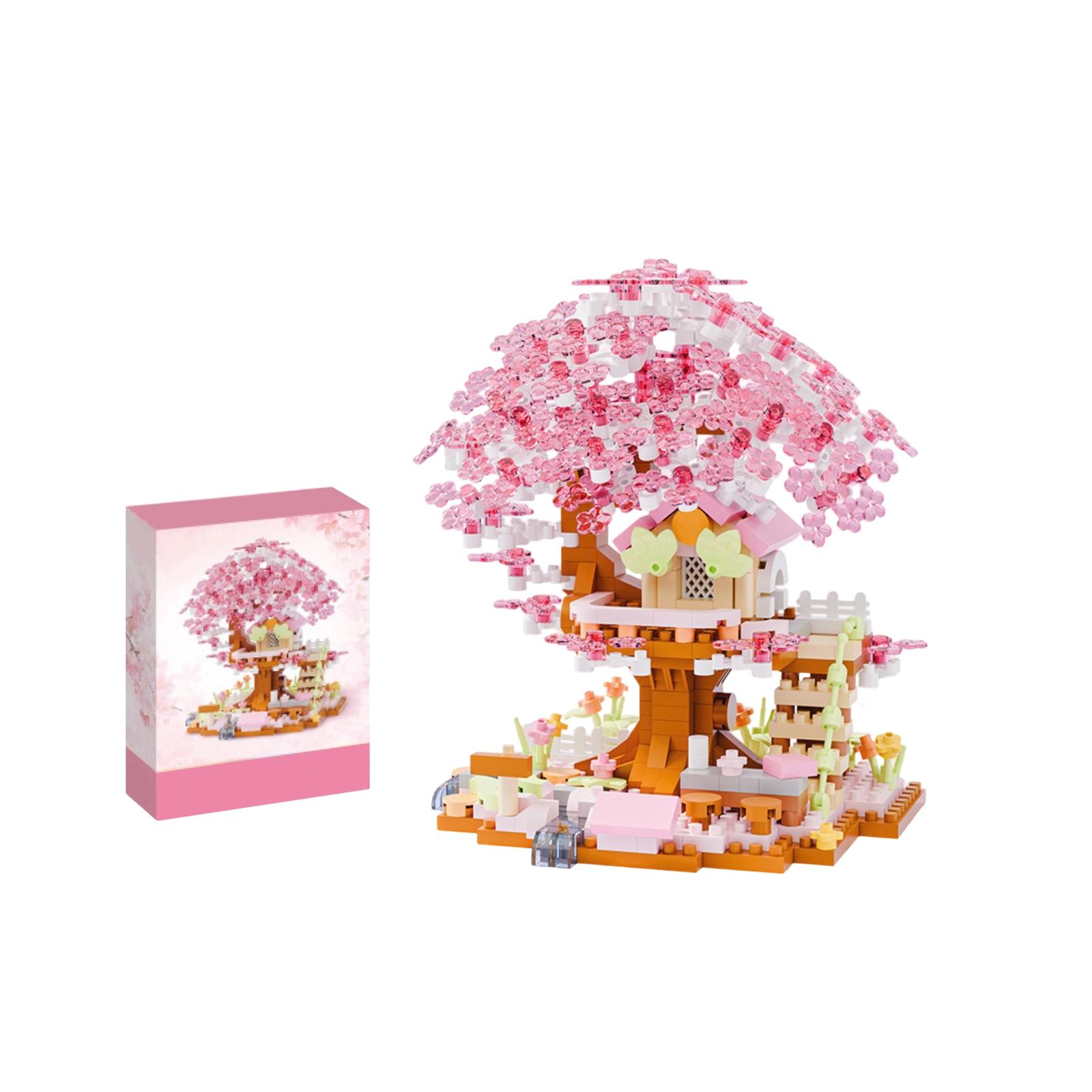 

Flower, Bonsai Tree, Building Set, Tree House Building , Creative Gift For Girls. One Size