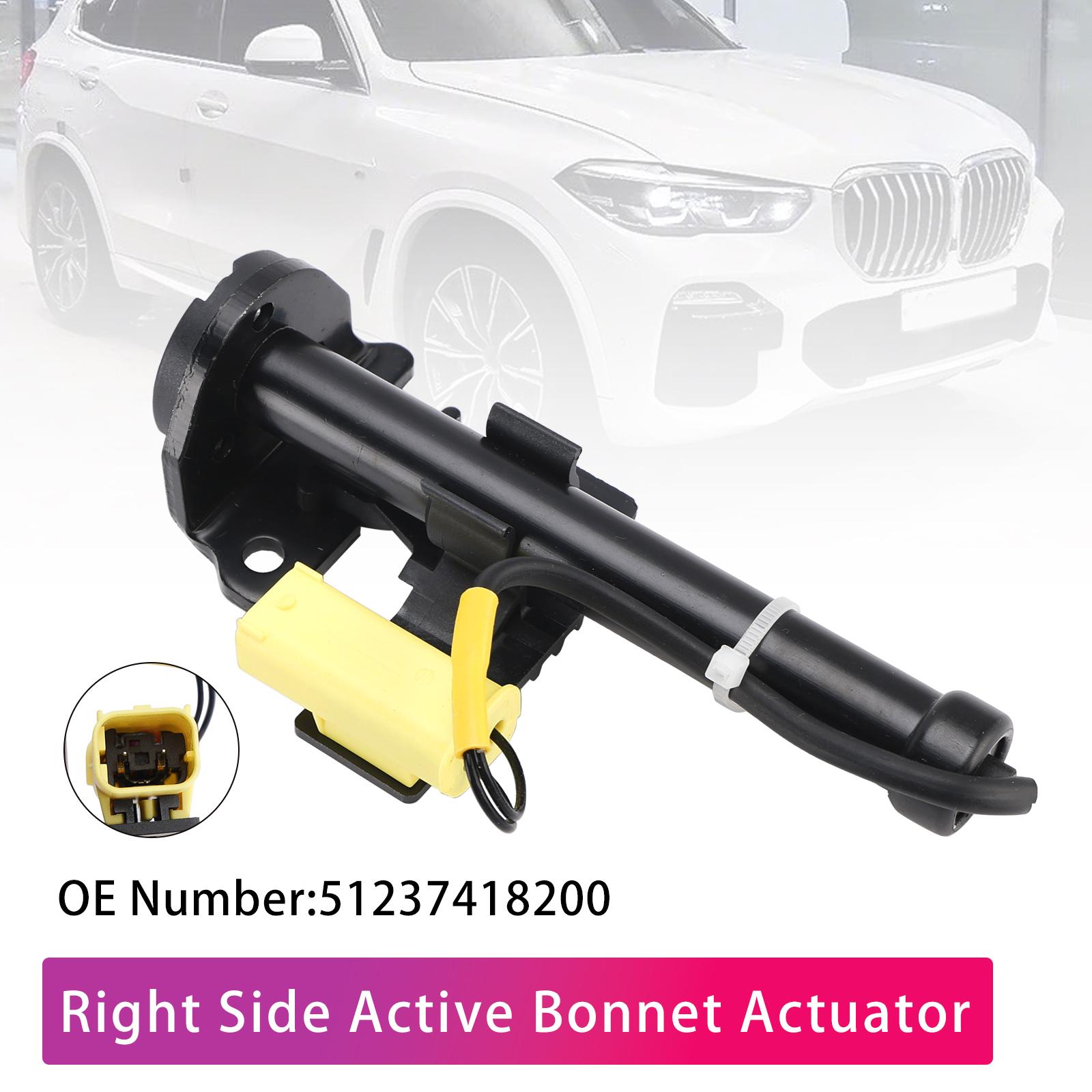 Right Side Active Bonnet Actuator 51237418200 for BMW X5 G05 X6 G06 X7 2017-2020