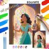 Princess Jasmine Digital Oil Painting Art Kit Handmade DIY Home Decor Gift