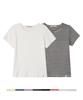Biteoseljeu [2 Pack] Essential Ribbed Half Tee - 10 Colors (Type B)