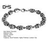 Unisex Bracelet Skull Pendant Vintage Punk Style Lobster Clip Alloy High Polish Gothic Wrist Jewelry Halloween Cosplay Parties Bangle