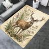 2025 New Retro Deer Carpet Rug for Living Room Bedroom Home Sofa Decoration,Kids Play Non-slip Floor Mat