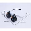 Professional LED Magnifying Glasses Rechargeable Jewelers Repair Wearing Magnifier  Jewelers
