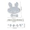 Bunnies Cutting Dies Scrapbooking Stencils Carrots Carbon Steel Die Cut Templates for Card Making Packaging Decoration