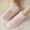 New Women's Slouch Socks Women Thickened Coral Fleece Warm Indoor Floor Silicone Non-slip Invisible Cotton Boat Socks