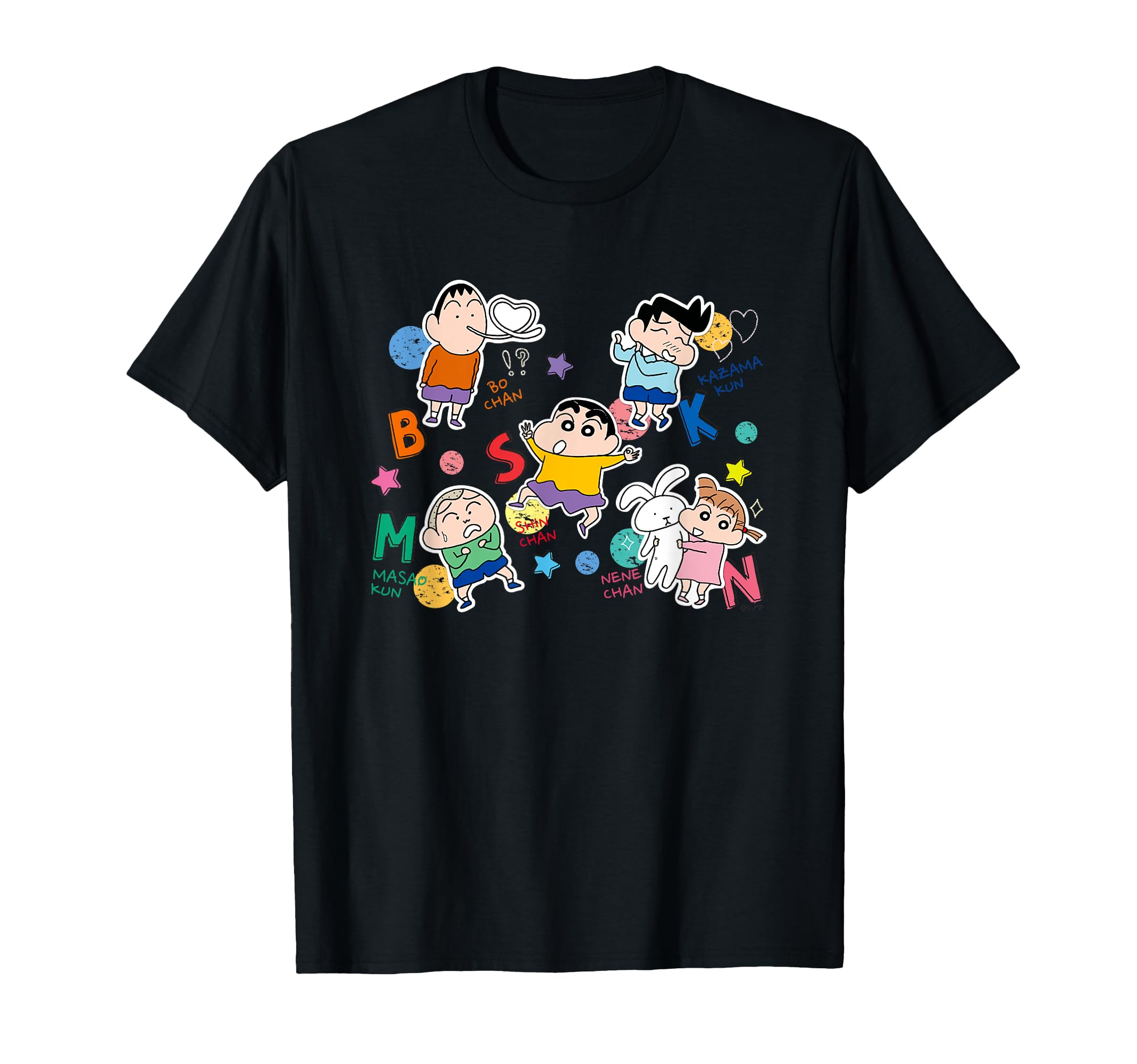 

Crayon Kasukabe Defense Force [Manga] Shin-chan T-shirt чёрный