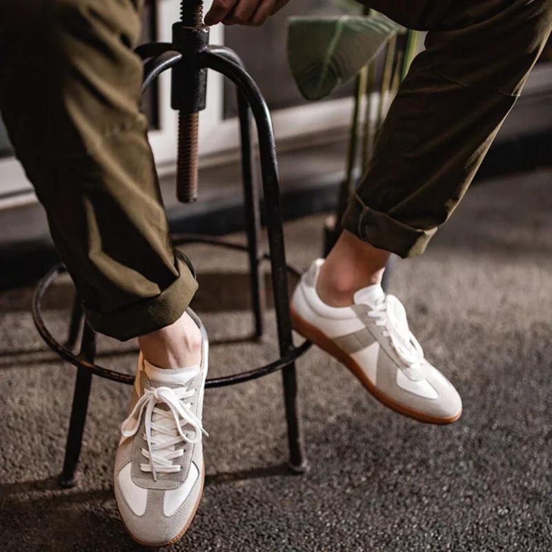 Zapatos de entrenamiento clásicos alemanes para hombre, zapatos casuales blancos para mujer, zapatillas deportivas para hombre, zapatos deportivos para amantes, tallas grandes 44 45