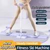 Macchina da Sci Fitness con Maniglia& Corda di Trazione Pieghevole Allenatore di Sci Simulato Rinforzante Muscoli del Pavimento Pelvico Per Allenamento Completo del Corpo