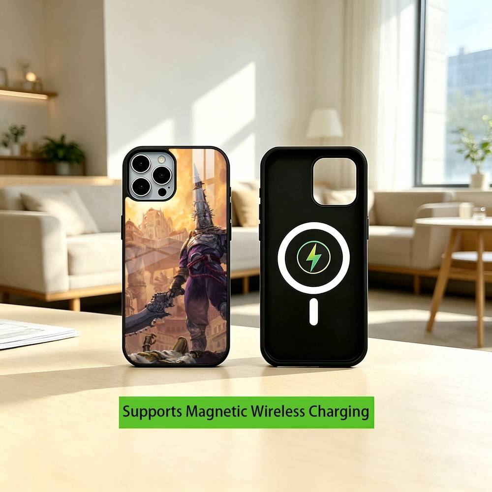 B-Blasphemous The -PPenitent One Game Phone Case For iPhone17,16,15,14,13,12,11 Plus,Pro Supports Magnetic Wireless Charging