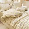 Wrinkled Double-layer Yarn Four-piece Set, Mattress Model, Cream Wind Class A Cloud Feeling Super Soft Kapok Kit