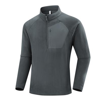 Herbst- und Winter Outdoor-Fleecejacke Herren Reißverschluss Fleece-Oberteil Herren Dicke Warme Fleece-Kapuzenjacke Herren Fleecejacke