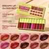 10-Piece Dreamy Lip Gloss Set: Watery, Mirror-Finish, Waterproof, Non-Stick Formula