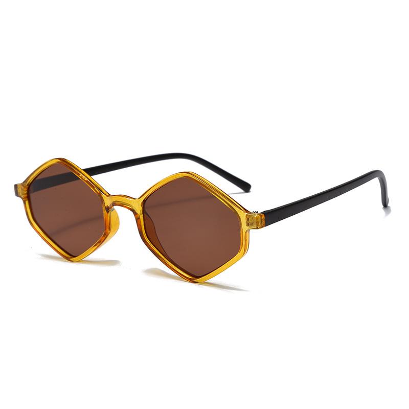 

Rhombus Frame Fashion Sunglasses High Sense Driving Polarized Wind Anti-Ultraviolet Sunglasses Women 51□17-145 помаранчевий