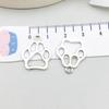 Set di 100 Ciondoli Gatto Farfalla Luna Argento Antico per Braccialetti e Collane Fai da Te