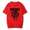 CARESS YOUR SOUL RINGER TEE Rock Band Sticky Fingers STI FI Tshirts Short Sleeve Cotton Male T-shirt Graphic Print T Shirt Mens
