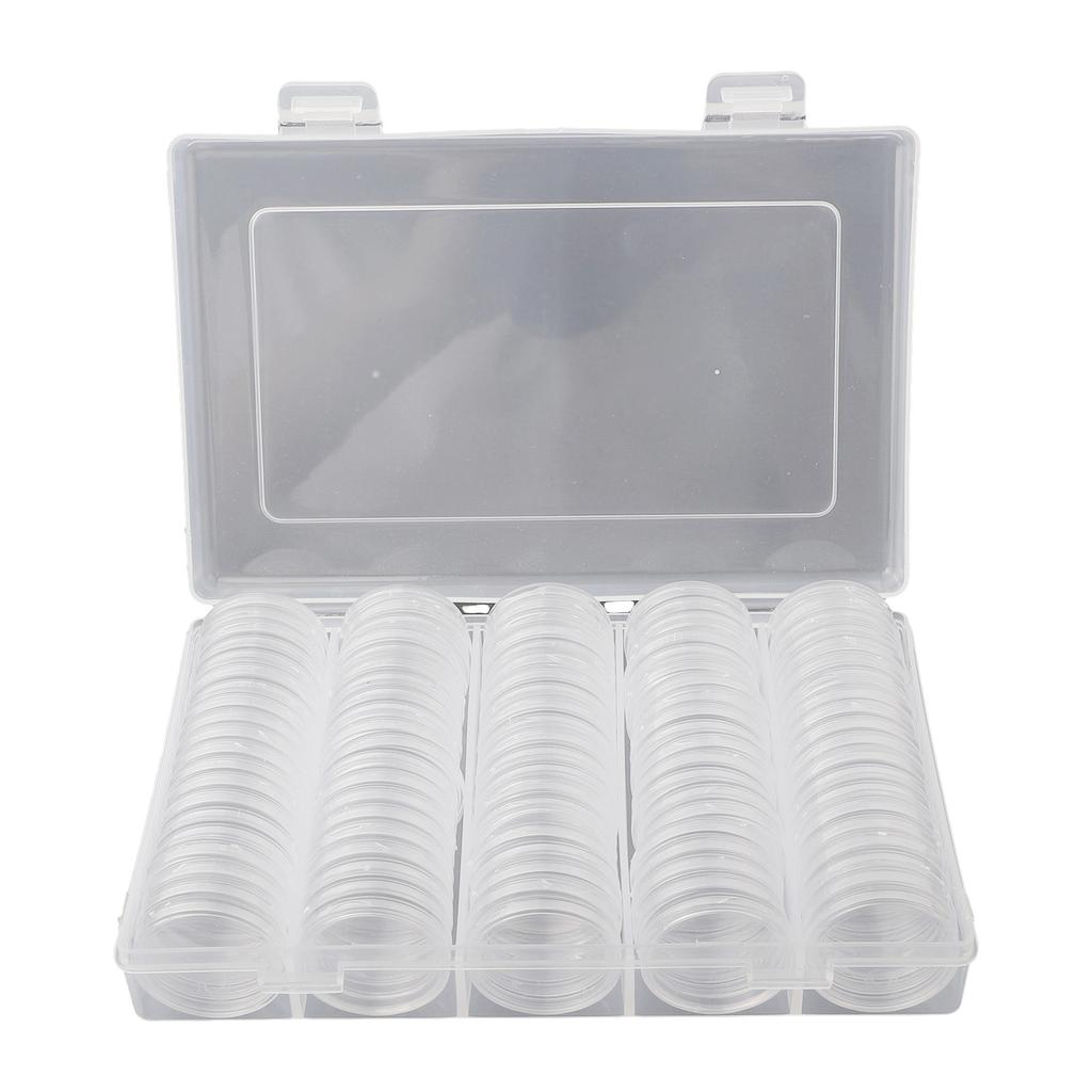 Coin Box Case Display Collectible Organizer Clear Supplies High quality