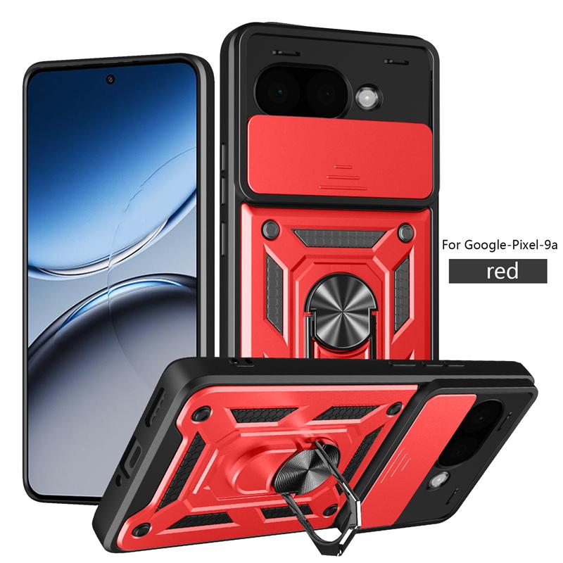 For Google Pixel 9a 5G Case Matel Ring Armor Phone Cases For Pixel9a Pixle 9 a A9 2025 Magnetic Stand Holder Back Cover Fundas