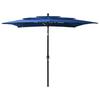 VidaXL 3-Tier Garden Parasol with Aluminum Pole, Patio Sunshade, Sun Shelter, Beach Umbrella Terrace, 313843