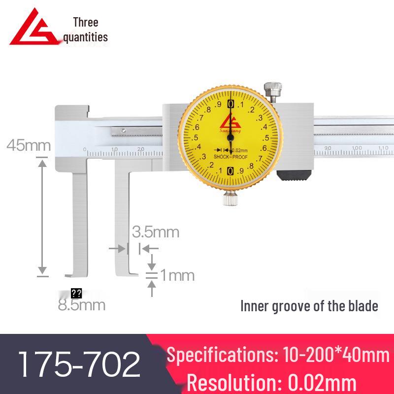 Stainless Steel Digital Vernier Caliper 10-150mm for Inner/Outer Groove Measurement