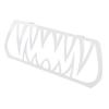 Front Grille Teeth Insert Aluminum Powder Coated Cool Look Rustproof Long Lasting for Ryker All Models White
