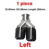 1 Piece ER Car Universal Angle Adjustable Double Outlet Real Carbon Fibre Exhaust Tip Straight Edge Muffler Tip For Modified