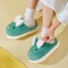 Cotton slippers female cute autumn and winter indoor home plush new thick-soled children's slippers home S