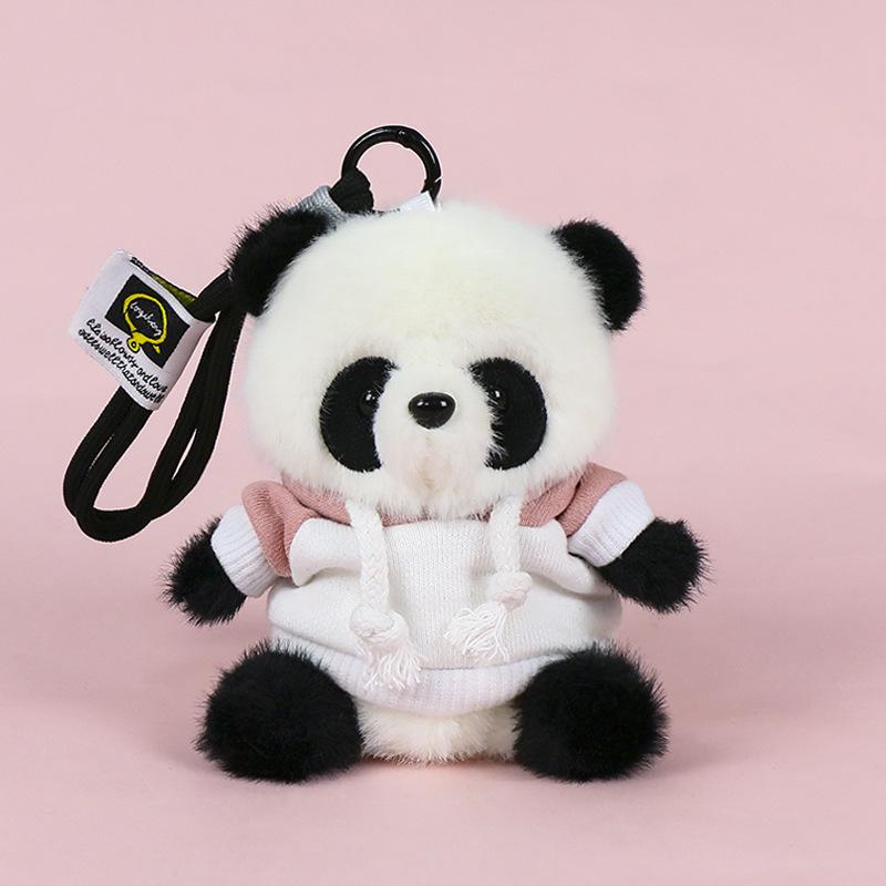 Premium Scented Panda Pendant Backpack: Dressed-Up Panda Doll In Various Styles
