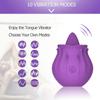 10 Speeds Clit Stimulator Oral Tongue Lick Nipple G-Spot Vibrator Rechargeable Waterproof Masturbation Sex Toys For Women Rose