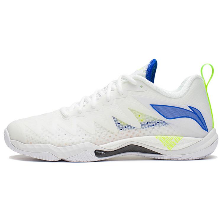 

LINING Falcon 5 Badminton Shoes Unisex Low Top Standard White/Crystal Blue 37.5