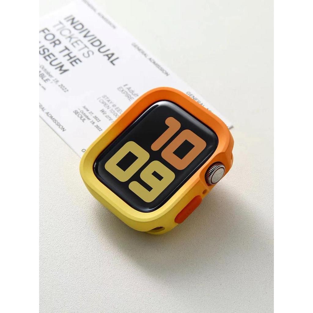 Bumper Soft Silicone Case For Apple Watch 10 9 8 7 6 SE 5 Anti-drop Matte Cover For Iwatch 49mm 41mm 42mm 46mm 40mm 44mm 45 Mm