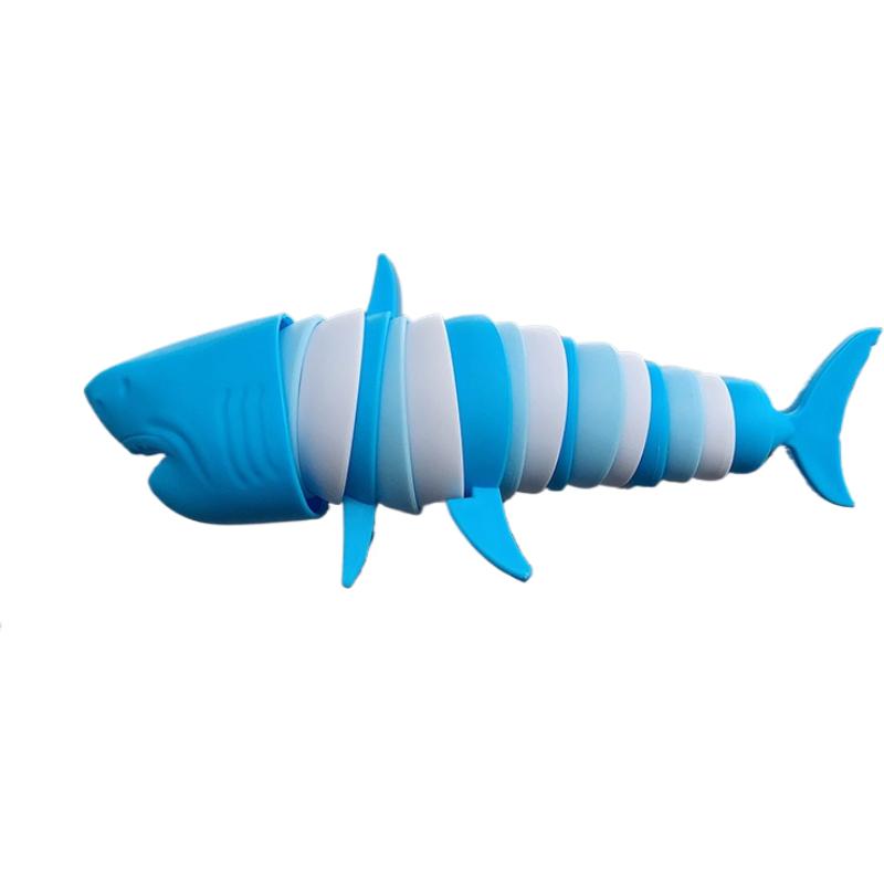 Multifunctional Fidget Toy For Kids - Decompression Shark Dolphin Caterpillar Snail Flexible Stress Relief Puzzle Vent Toy
