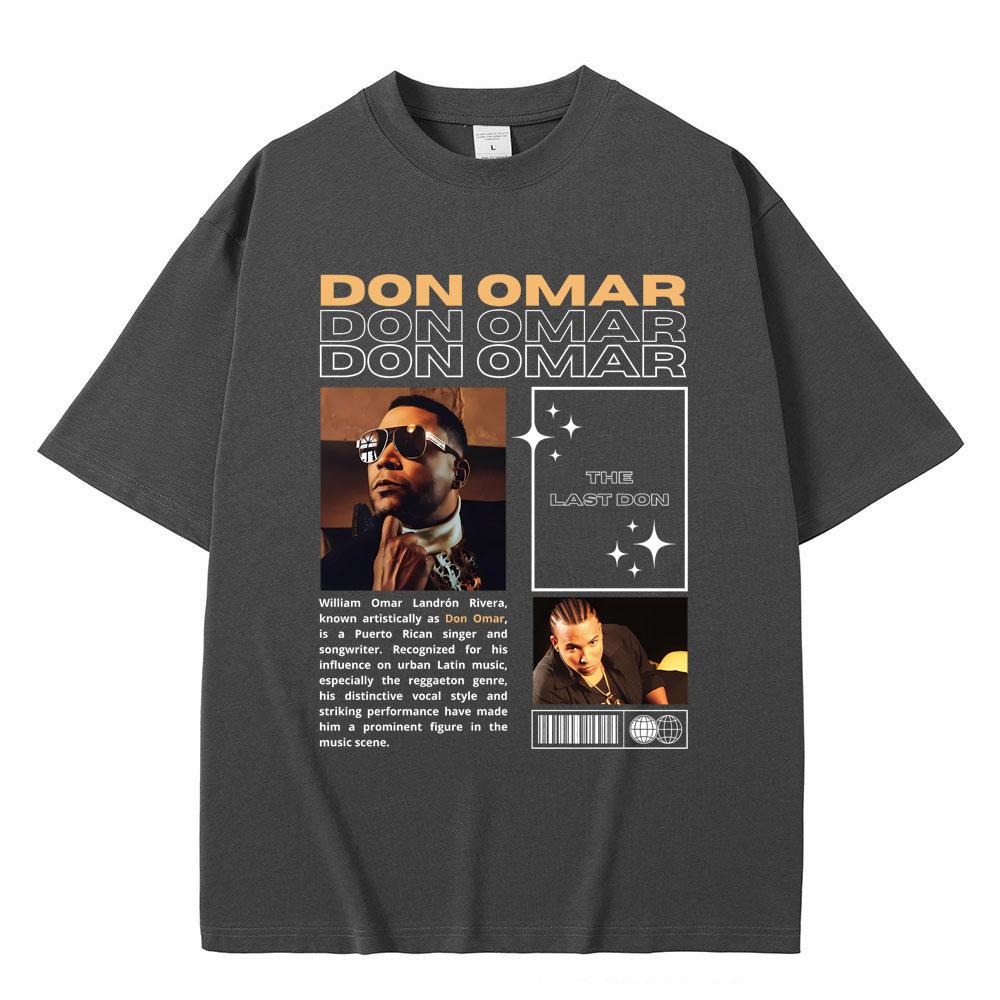 Rare Singer Don Omar The Last Don Graphic T-shirts Men Women Hip Hop Vintage Oversized Tshirt Male Fashion Casual Cotton T Shirt
