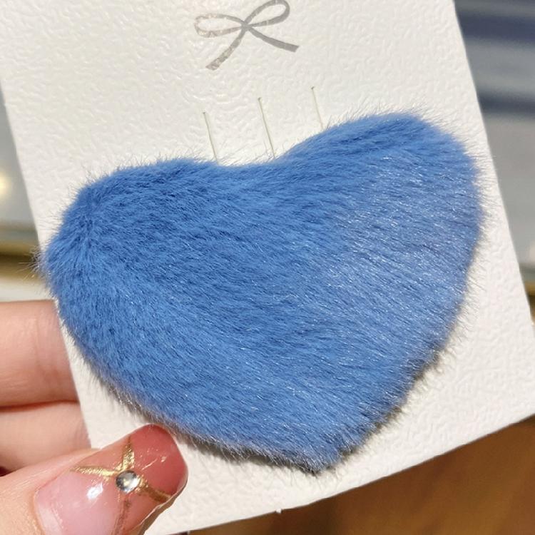 Plush Duckbill Heart Hairpin Birthday Spring Girl Headwear Party Hair Clip