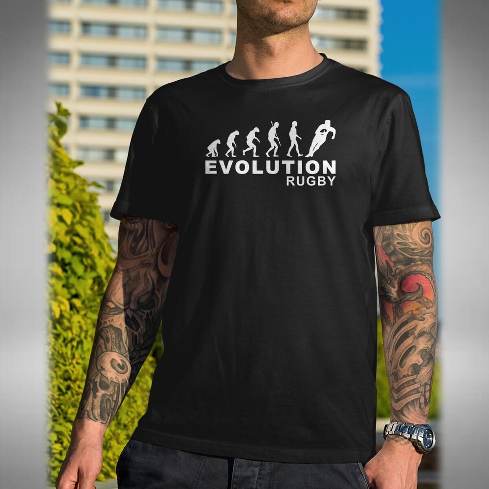 

Rugby Evolution T-shirt Funny Six Nation England Ireland Scotland Wales M
