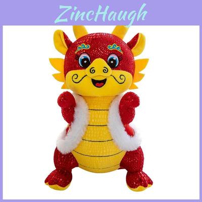 Chinese Dragon Plush Toy Tang Costume Dragon Zodiac Doll Soft Stuffed Animal Toy With Logo