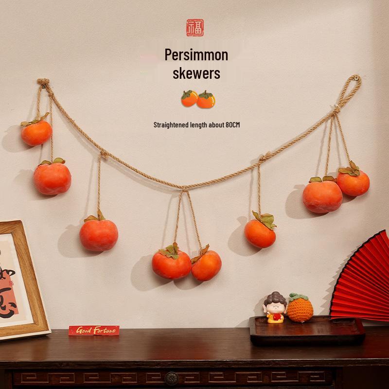 2025 Spring Festival Persimmon String Lights: Year of the Snake New Year Ornaments Default