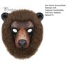 Full Atmosphere Animal Costume Realistic Mask, Sheep Brown Bear Face Novelty Mask for Adults Cosplay Halloween Party Props Parties