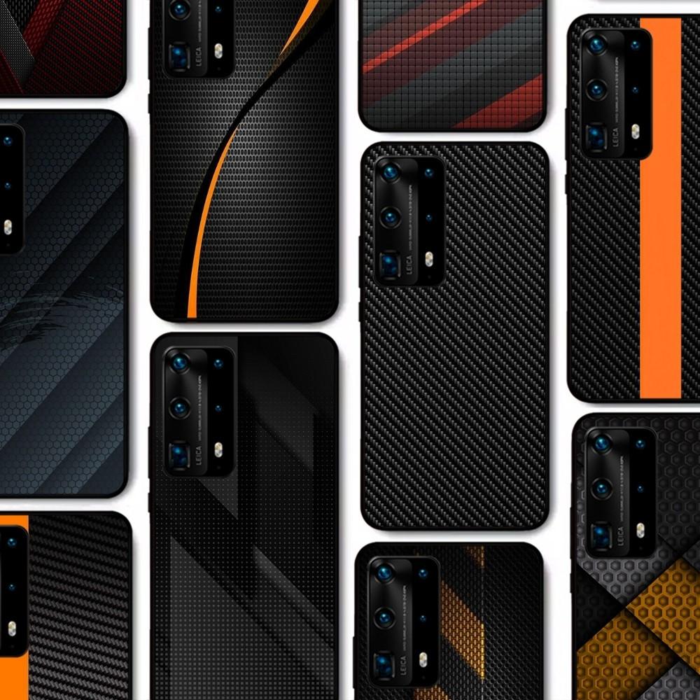Car Carbon fibre Phone Case For Huawei P 8 9 10 20 30 40 50 Pro Lite Psmart Honor 10 lite 70 Mate 20lite